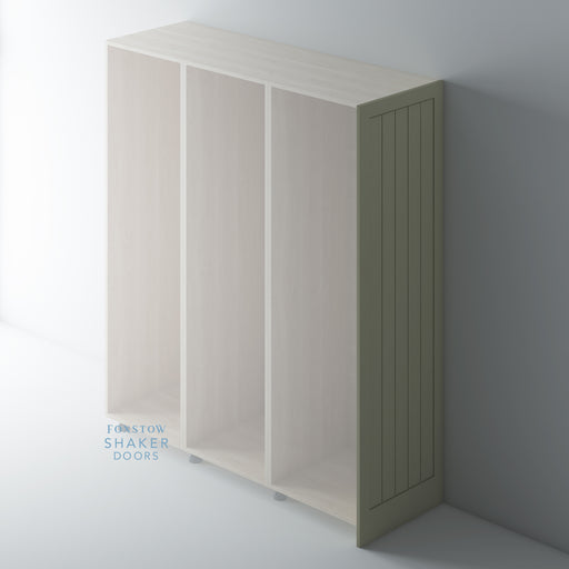 Painted, Tongue & Groove Shaker End Panel for HOWDENS - Foxstow