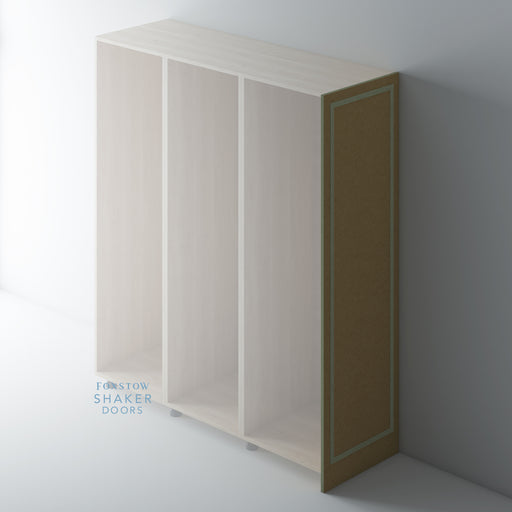 Bare, Flat End Panel with REED Mouldings - Foxstow