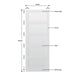5 Panel Primed Hardwood Shaker Door - Foxstow