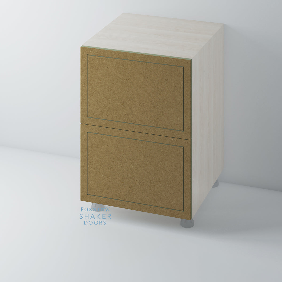 Bare, Imitation Frame Drawer for IKEA METOD from Shaker Doors — Foxstow