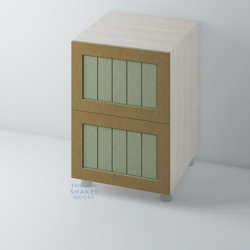 Bare, Shaker Drawer Front with Tongue & Groove for IKEA METOD - Foxstow