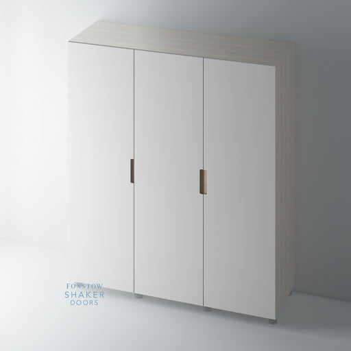 Painted, Stop J Groove OAK Insert Wardrobe Door - Foxstow