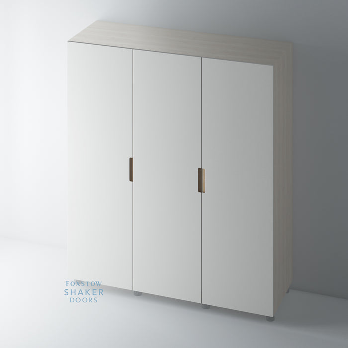 Painted, Stop J Groove OAK Insert Wardrobe Door - Foxstow