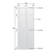 6 Panel Primed Hardwood Shaker Door - Foxstow