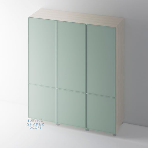 Painted, Super Skinny Shaker 2 Panel Wardrobe Door - Foxstow