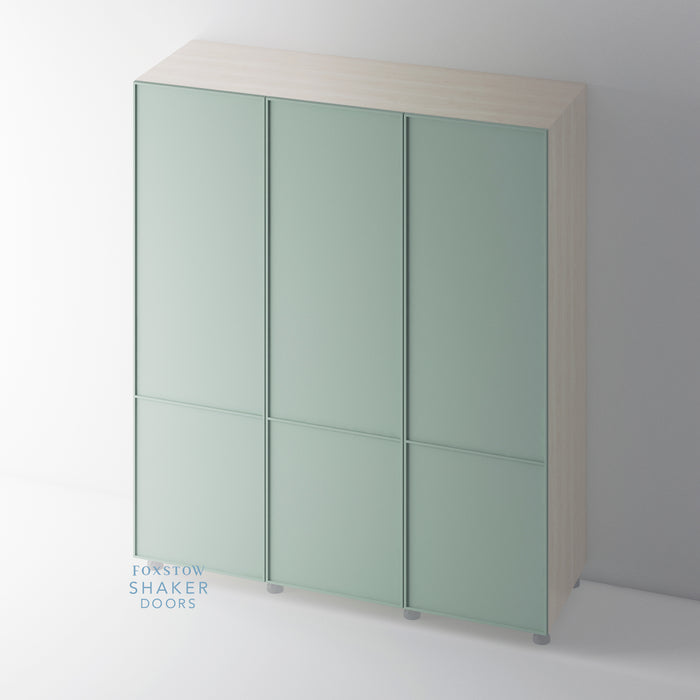 Painted, Super Skinny Shaker 2 Panel Wardrobe Door - Foxstow