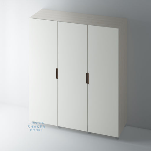 Painted, Stop J Groove WALNUT Insert Wardrobe Door - Foxstow