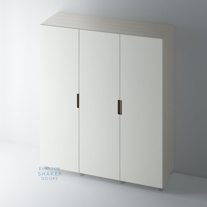 Painted, Stop J Groove WALNUT Insert Doors for IKEA PAX - Foxstow