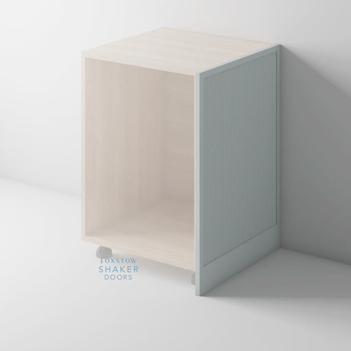 Painted, Slimline Reeded Shaker End Panel for HOWDENS - Foxstow