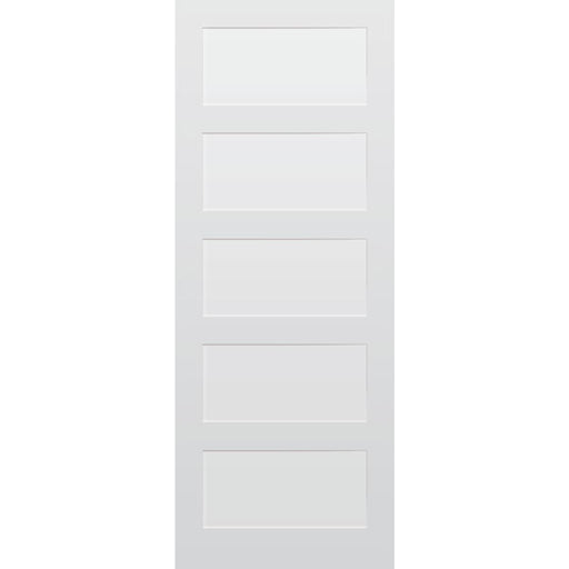 5 Panel Primed Hardwood Shaker Door - Foxstow