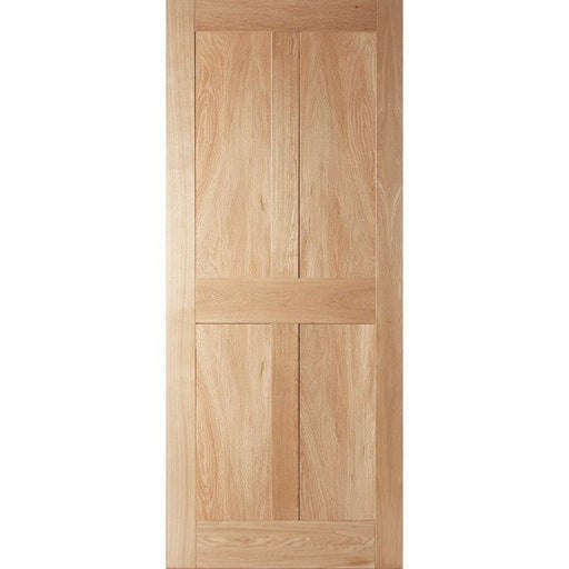 4 Vertical Panel Oak Internal Shaker Door - Foxstow