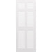 6 Panel Primed Hardwood Shaker Door - Foxstow