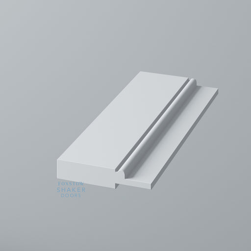 Primed, Shaker Drawer with Staff Bead Moulding for IKEA METOD - Foxstow