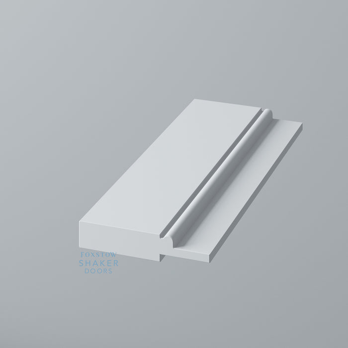 Primed, Shaker End Panel with STAFF BEAD Mouldings for IKEA PAX - Foxstow