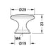 Angus, Zinc Alloy, Knob - Foxstow