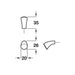 Arco, Zinc Alloy, Knob - Foxstow
