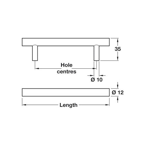 Bella, Steel Bar Handle - Foxstow