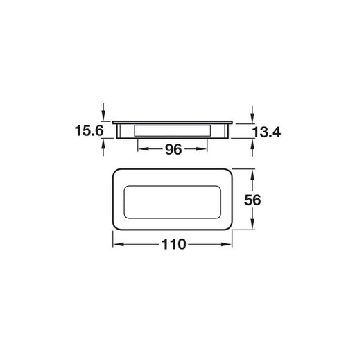 Blavet, Zinc Alloy, Inset Handle - Foxstow