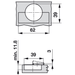 Concealed Cup Hinge, Pie - Cut Corner Hinge, with Full - Cup Drill Hole, Tiomos Pcc - Foxstow
