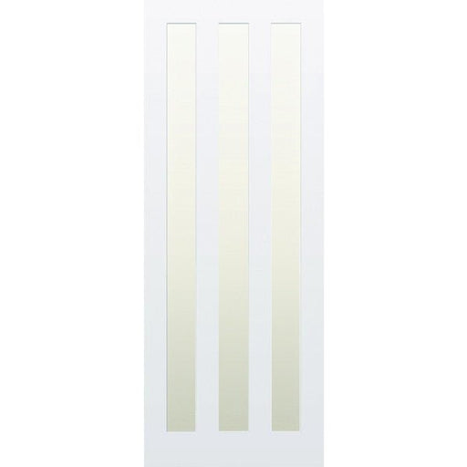 Glazed 3 Vertical Panel Hardwood Shaker Door - Foxstow