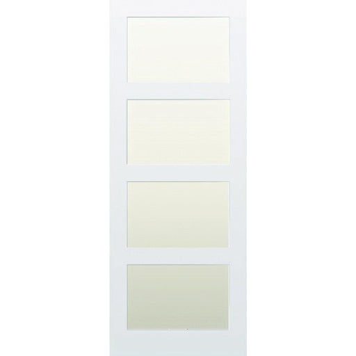 Glazed 4 Panel Hardwood Shaker Door - Foxstow