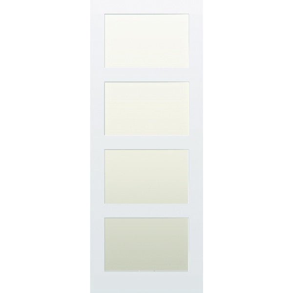 Glazed 4 Panel Hardwood Shaker Door - Foxstow