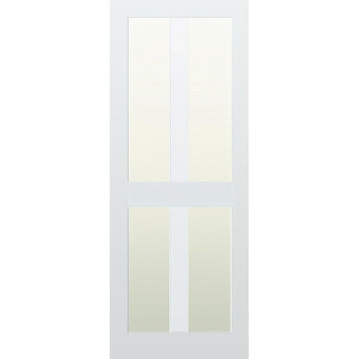 Glazed 4 Vertical Panel Hardwood Shaker Door - Foxstow