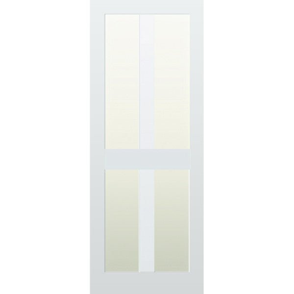 Glazed 4 Vertical Panel Hardwood Shaker Door - Foxstow