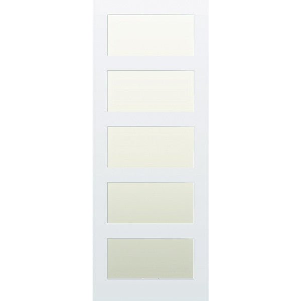 Glazed 5 Panel Hardwood Shaker Door - Foxstow