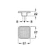 Glitter, Zinc Alloy, Knob - Foxstow