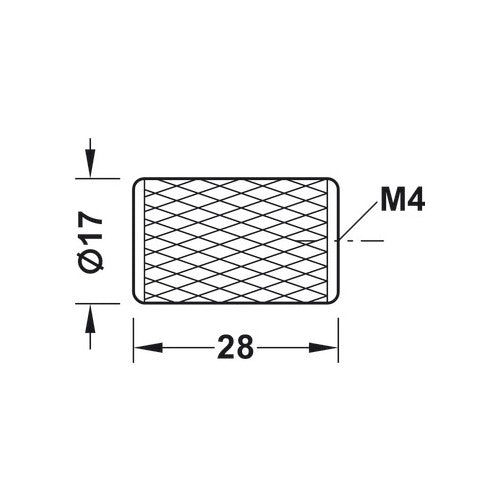 Graf, Aluminium, Knob - Foxstow