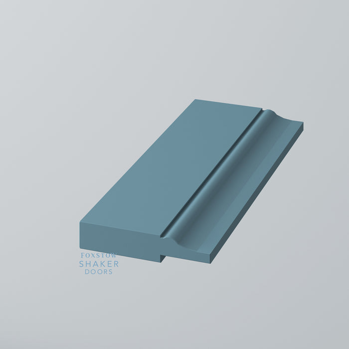 Painted, Shaker Kitchen Door with OGEE Mouldings for IKEA METOD - Foxstow