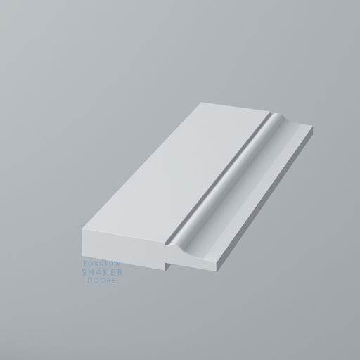 Primed, 2 Panel Shaker Wardrobe Door with OGEE Mouldings - Foxstow