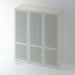 Painted, Shaker Reeded Wardrobe Door for IKEA PAX - Foxstow