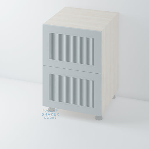 Painted, Shaker Reeded Kitchen Drawer for HOWDENS - Foxstow