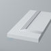 Primed, Flat End Panel with Reed Mouldings for IKEA METOD - Foxstow