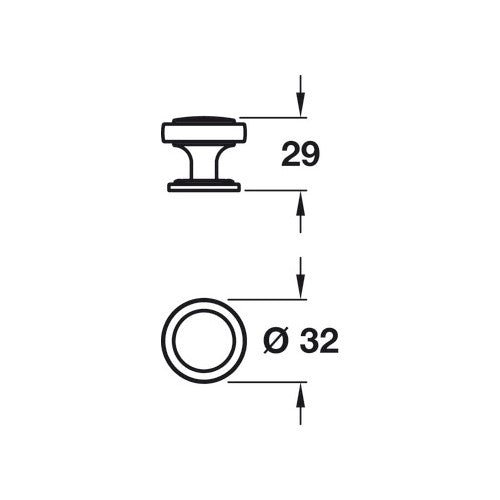 Rochdale, Zinc Alloy, Knob - Foxstow