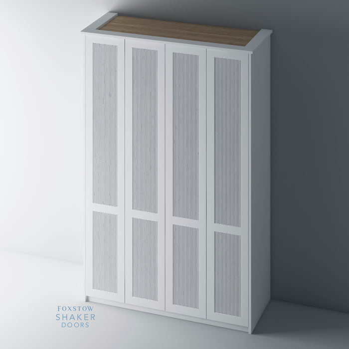 Primed, Reeded Shaker PAX Set - Foxstow