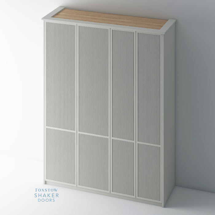 Painted, Slimline Shaker Reeded PAX Set - Foxstow