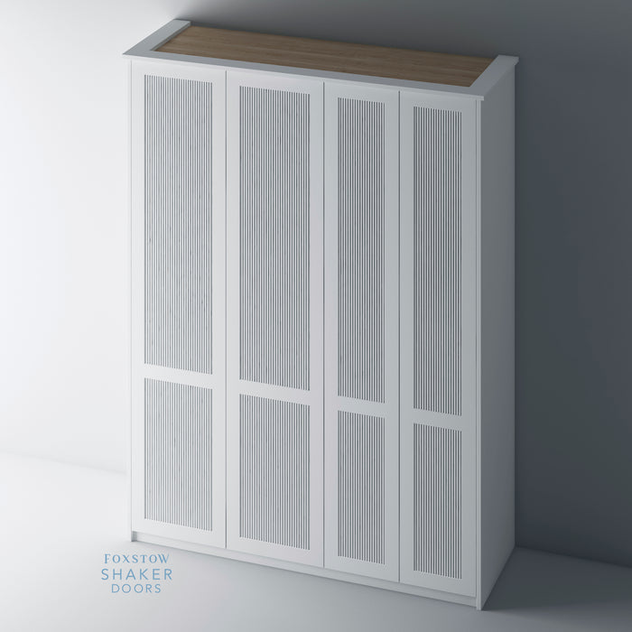Primed, Reeded Shaker PAX Set - Foxstow
