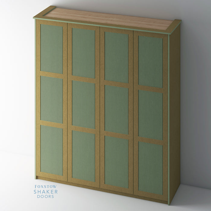 Bare, Reeded Shaker PAX Set - Foxstow