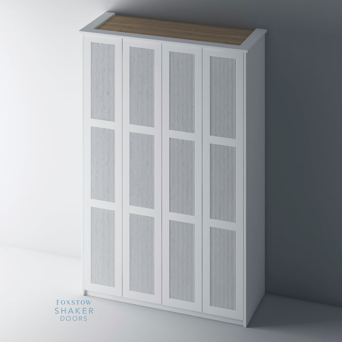 Primed, Reeded Shaker PAX Set - Foxstow