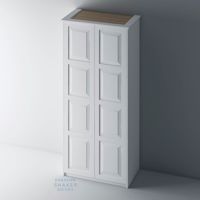 Primed, Shaker Style with Raised Panel PAX Set - Foxstow
