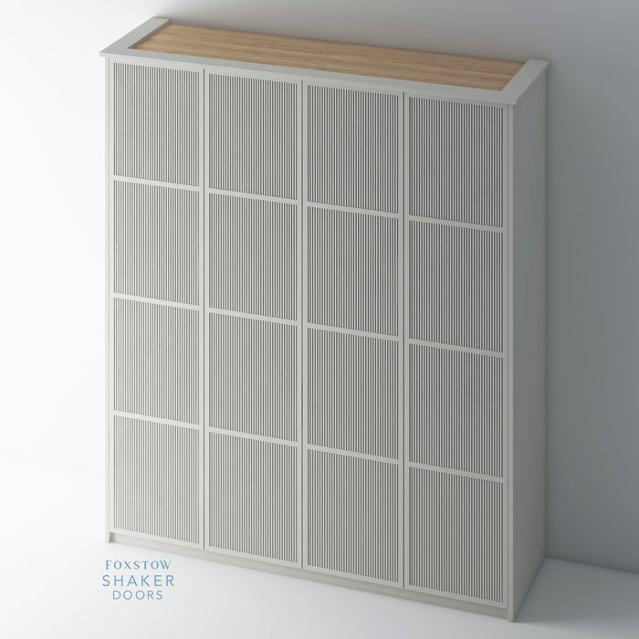 Painted, Slimline Shaker Reeded PAX Set - Foxstow