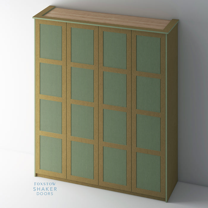 Bare, Reeded Shaker PAX Set - Foxstow