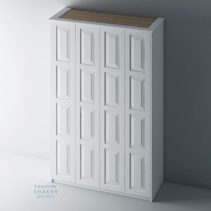 Primed, Shaker Style with Raised Panel PAX Set - Foxstow