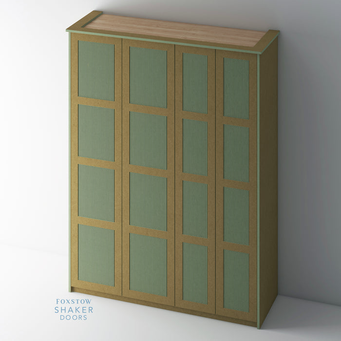 Bare, Reeded Shaker PAX Set - Foxstow