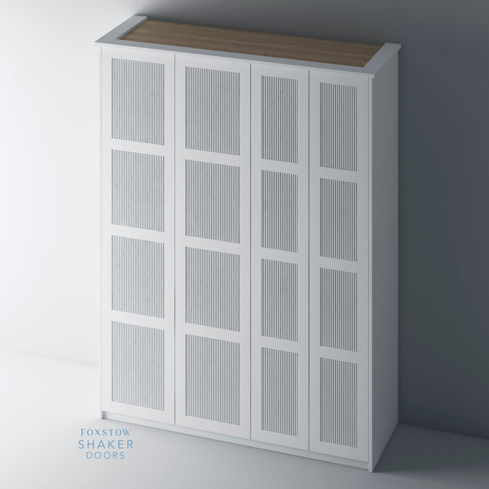 Primed, Reeded Shaker PAX Set - Foxstow