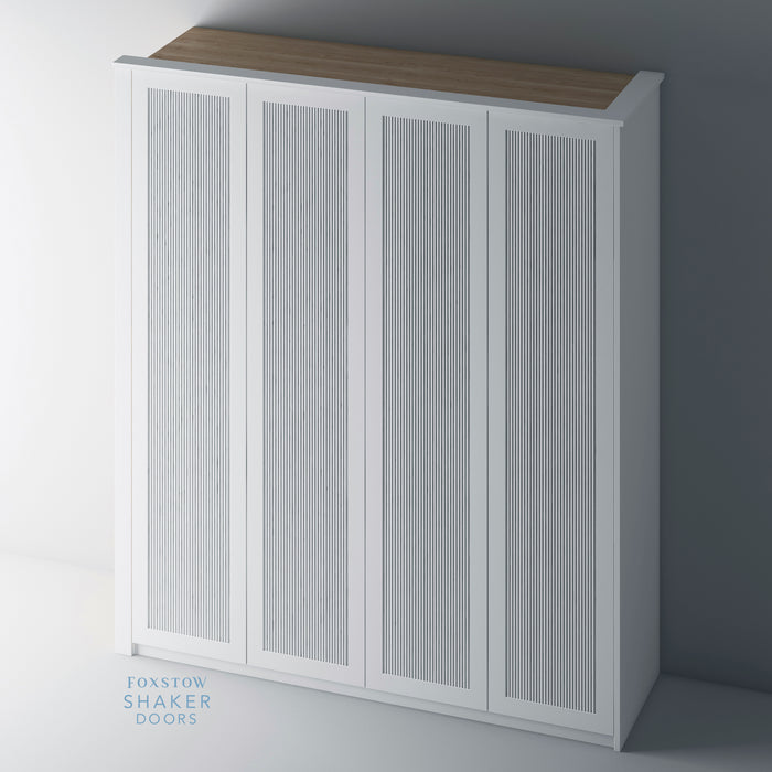 Primed, Reeded Shaker PAX Set - Foxstow