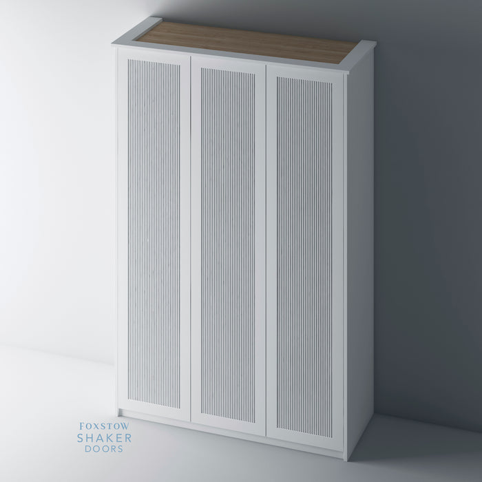 Primed, Reeded Shaker PAX Set - Foxstow